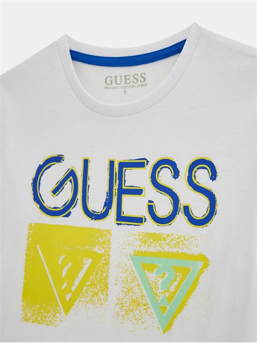 t-shirt bambino bianca GUESS | L5GI13K8HM4/G011